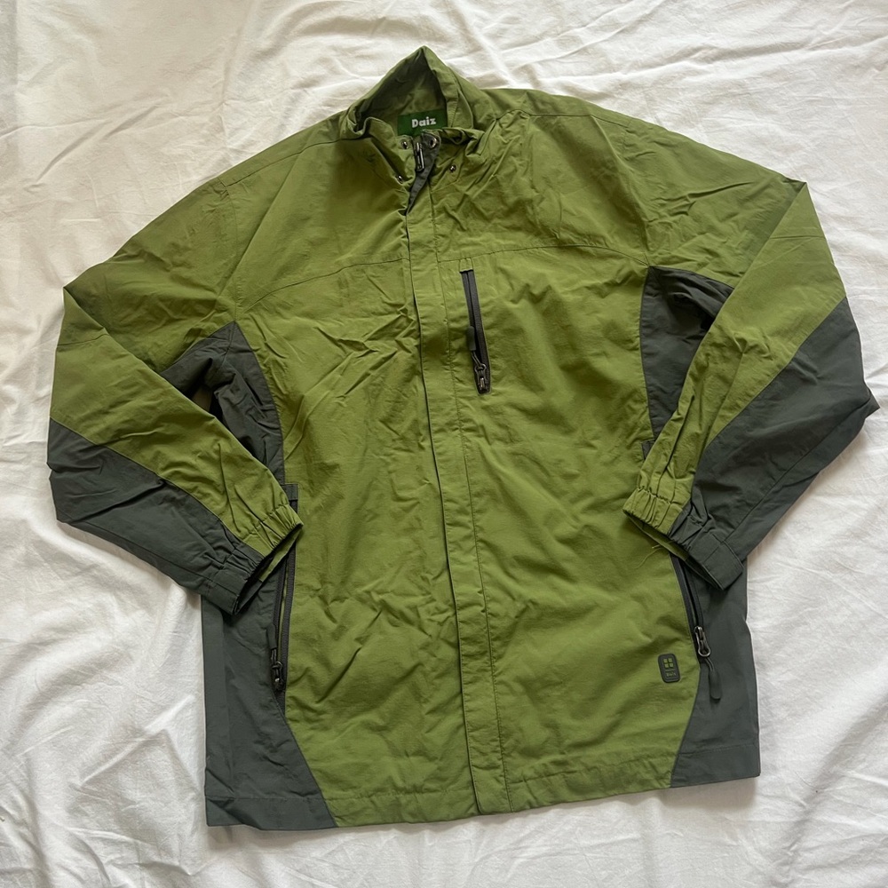 Olive Windbreaker Jacket for Men